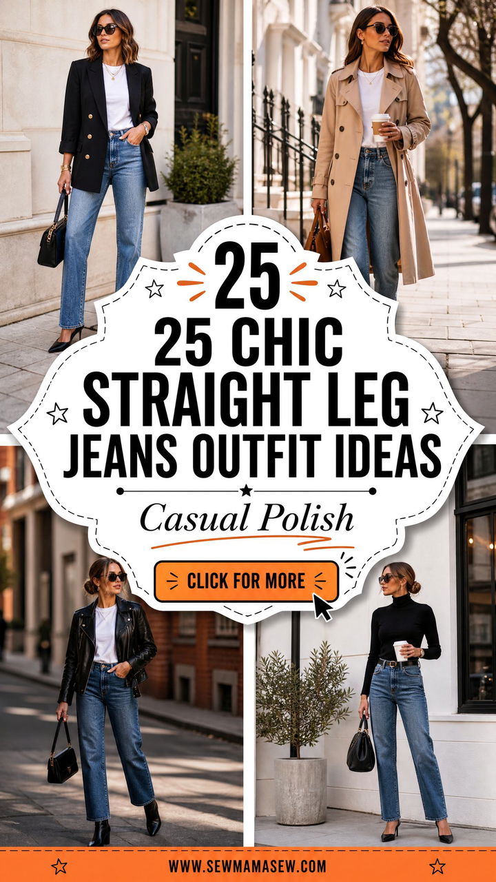 25 Chic Straight Leg Jeans Outfit Ideas for Casual Polish - 25 Chic Straight Leg Jeans Outfit Ideas for Casual Polish