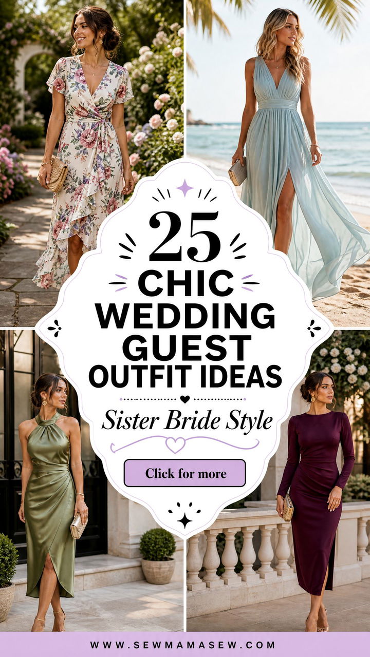 25 Chic Wedding Guest Outfit Ideas For Sister Of The Bride - 25 Chic Wedding Guest Outfit Ideas For Sister Of The Bride