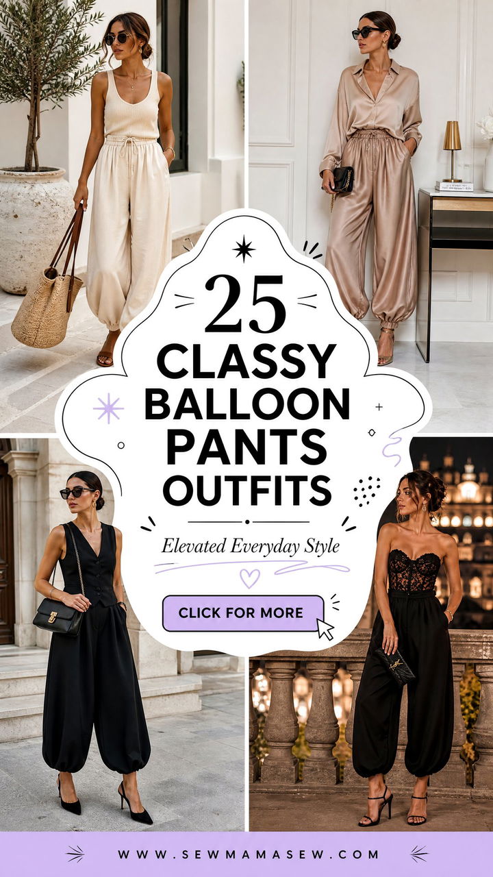 25 Classy Balloon Pants Outfits for Elevated Everyday Style - 25 Classy Balloon Pants Outfits for Elevated Everyday Style