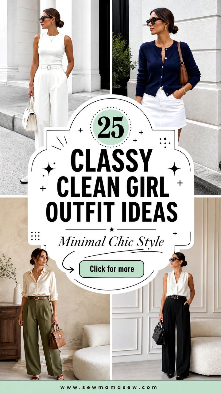 25 Classy Clean Girl Outfit Ideas for Minimal Chic Style - 25 Classy Clean Girl Outfit Ideas for Minimal Chic Style