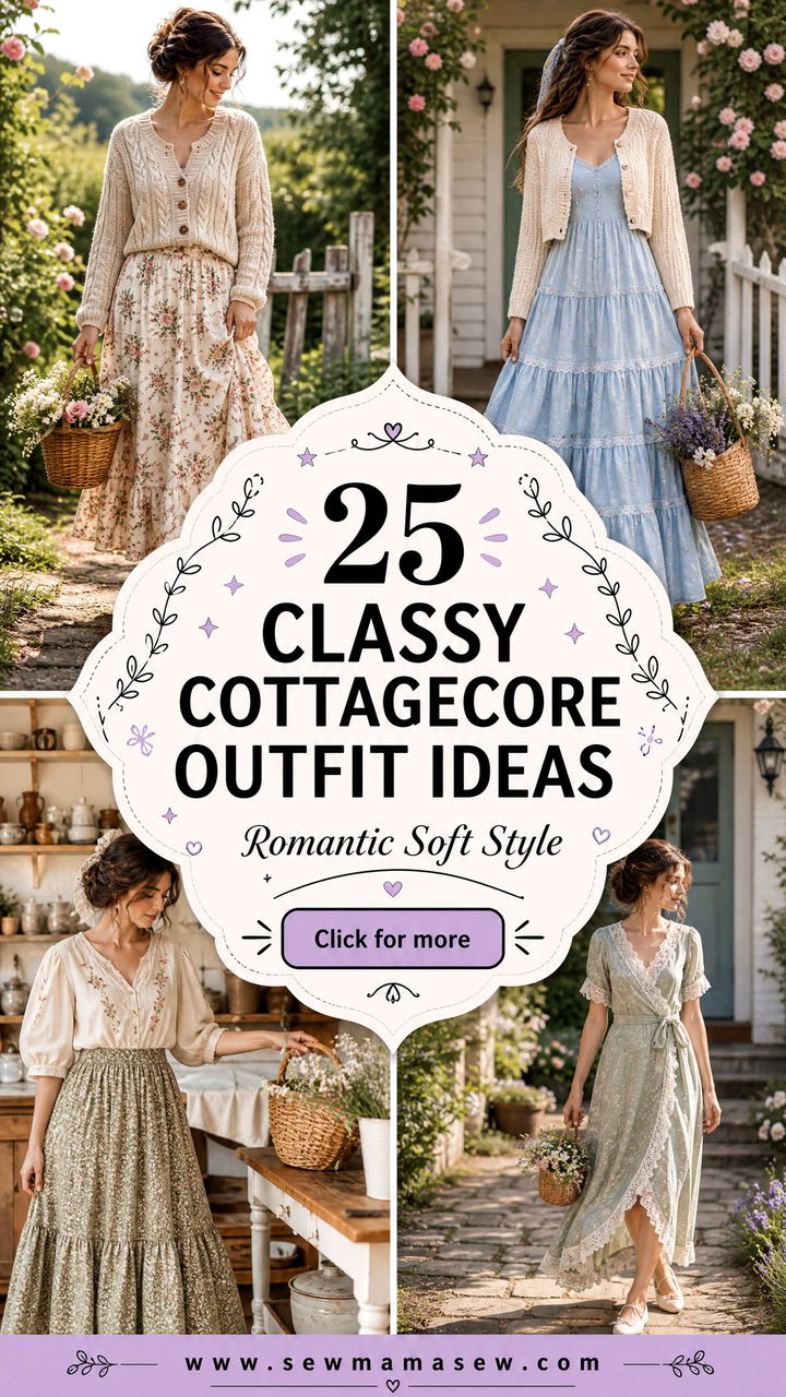 25 Classy Cottagecore Outfit Ideas for Romantic Soft Style - 25 Classy Cottagecore Outfit Ideas for Romantic Soft Style