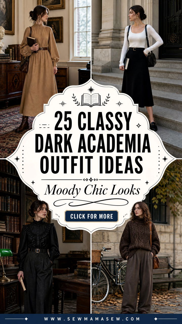 25 Classy Dark Academia Outfit Ideas for Moody Chic Looks - 25 Classy Dark Academia Outfit Ideas for Moody Chic Looks