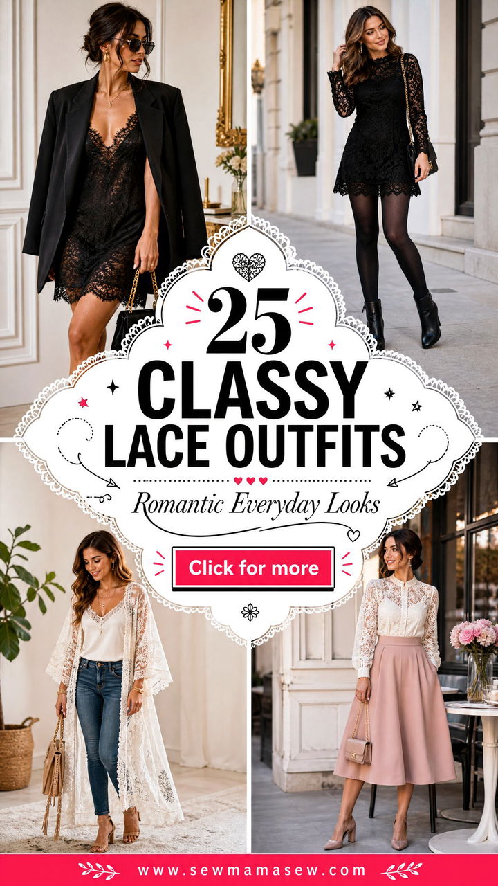 25 Classy Lace Outfits for Romantic Everyday Style Ideas - 25 Classy Lace Outfits for Romantic Everyday Style Ideas