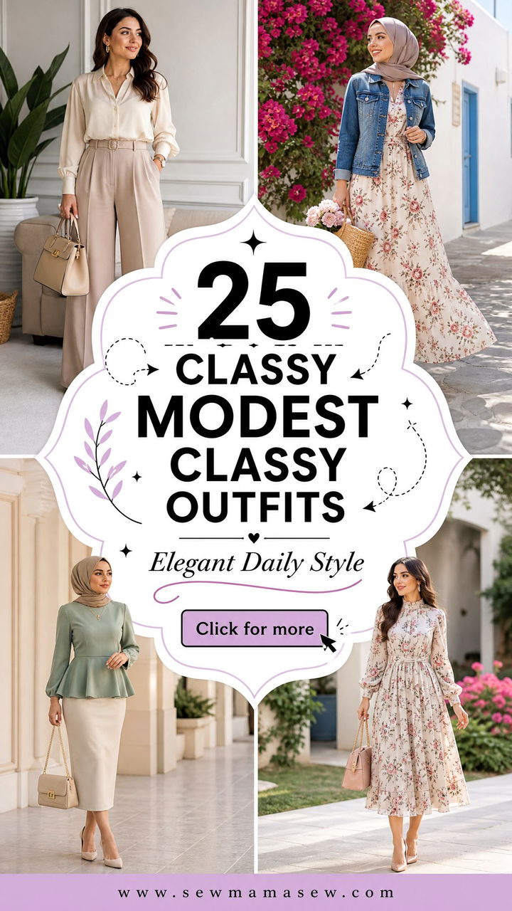 25 Classy Modest Classy Outfits for Elegant Daily Style - 25 Classy Modest Classy Outfits for Elegant Daily Style