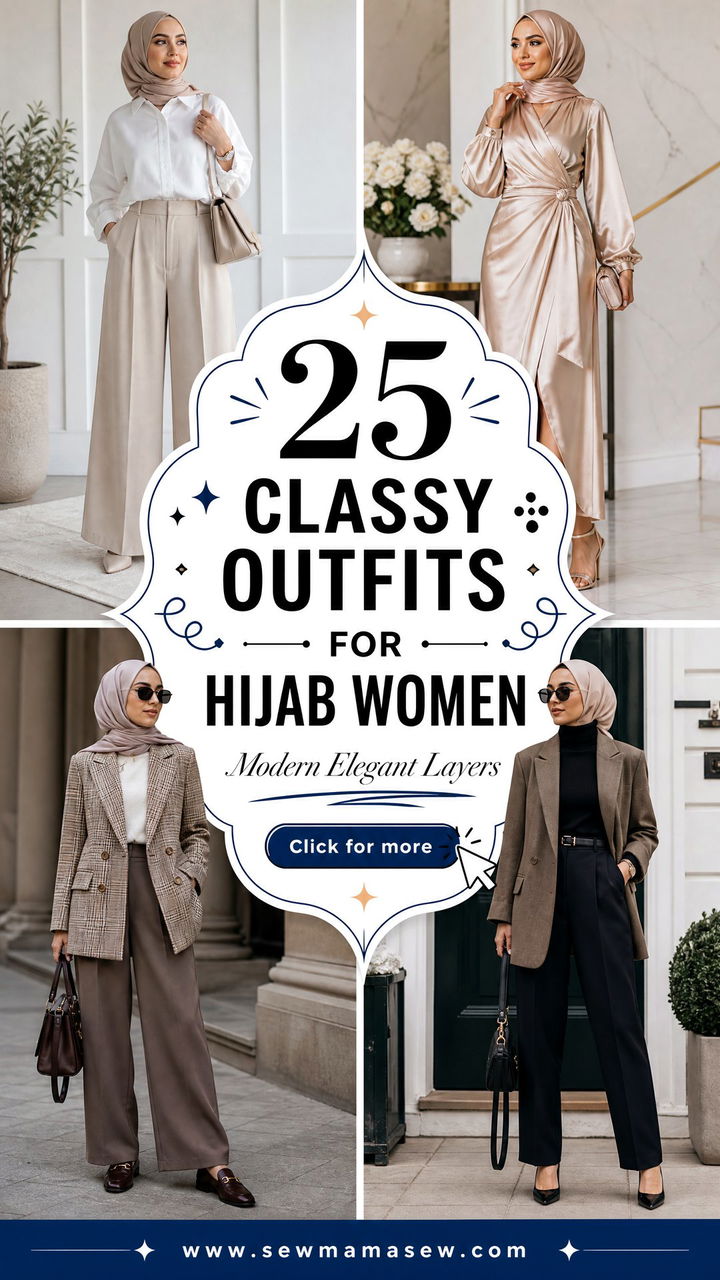 25 Classy Outfits for Hijab Women With Modern Elegance - 25 Classy Outfits for Hijab Women With Modern Elegance