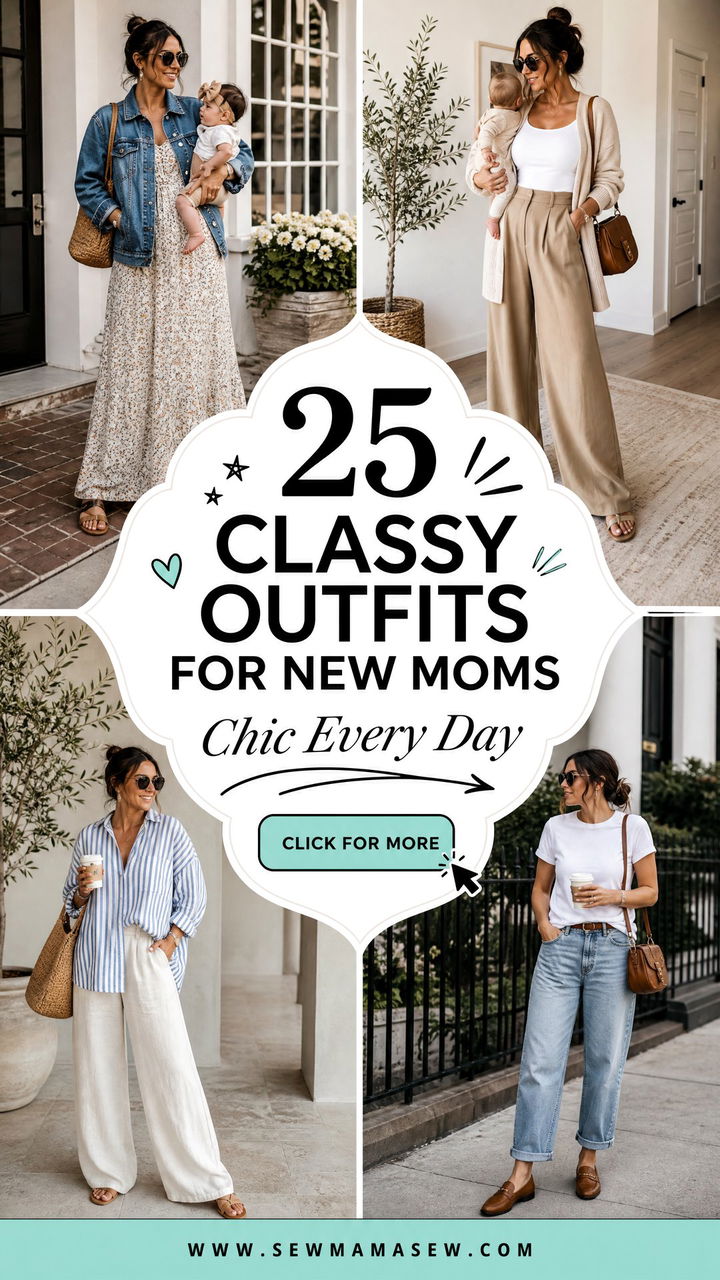 25 Classy Outfits for New Moms to Feel Chic Every Day - 25 Classy Outfits for New Moms to Feel Chic Every Day