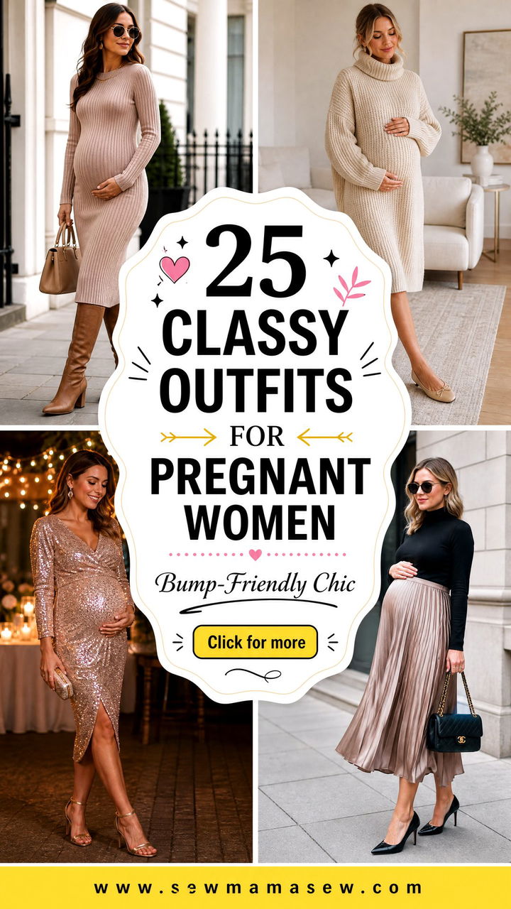 25 Classy Outfits for Pregnant Women With Bump-Friendly Style - 25 Classy Outfits for Pregnant Women With Bump-Friendly Style