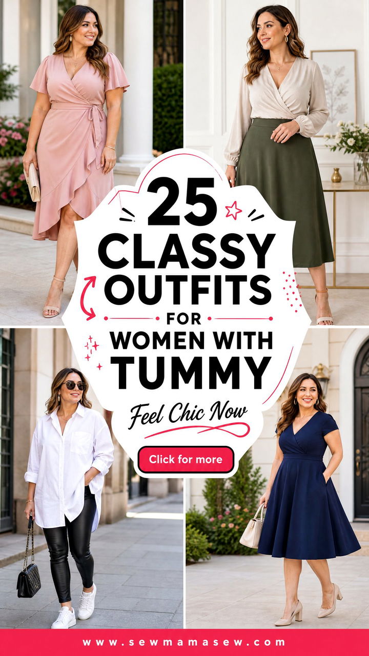 25 Classy Outfits for Women With Tummy to Feel Chic - 25 Classy Outfits for Women With Tummy to Feel Chic