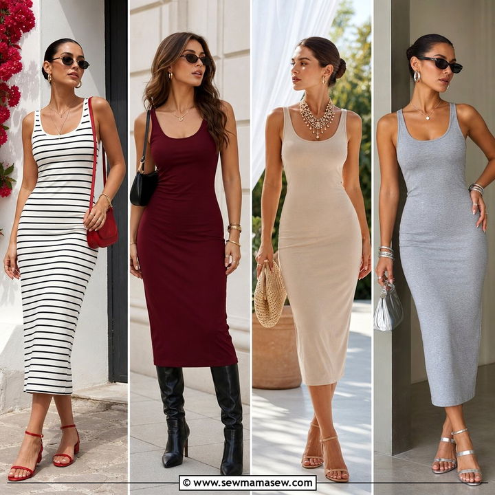 25 Classy Tank Dress Outfits for Easy Chic Styling