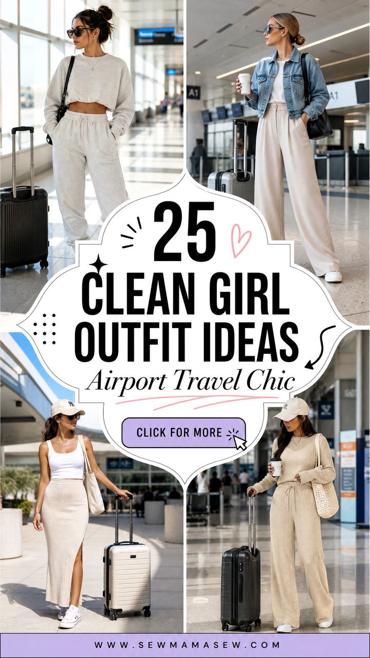 25 Clean Girl Outfit Ideas for Airport Travel Days Made Chic - 25 Clean Girl Outfit Ideas for Airport Travel Days Made Chic