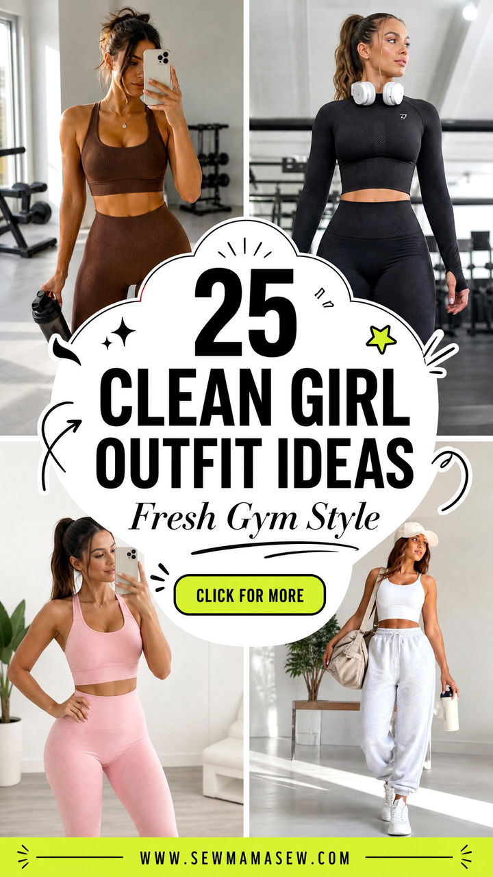 25 Clean Girl Outfit Ideas for Gym Days With Fresh Style - 25 Clean Girl Outfit Ideas for Gym Days With Fresh Style