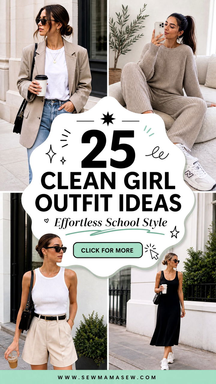 25 Clean Girl Outfit Ideas for School That Look Effortless - 25 Clean Girl Outfit Ideas for School That Look Effortless