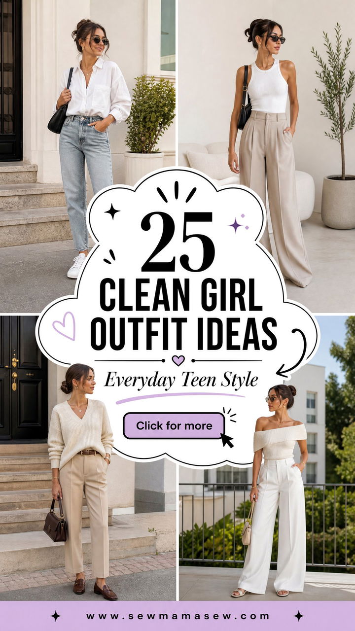25 Clean Girl Outfit Ideas for Teens to Nail Everyday Style - 25 Clean Girl Outfit Ideas for Teens to Nail Everyday Style