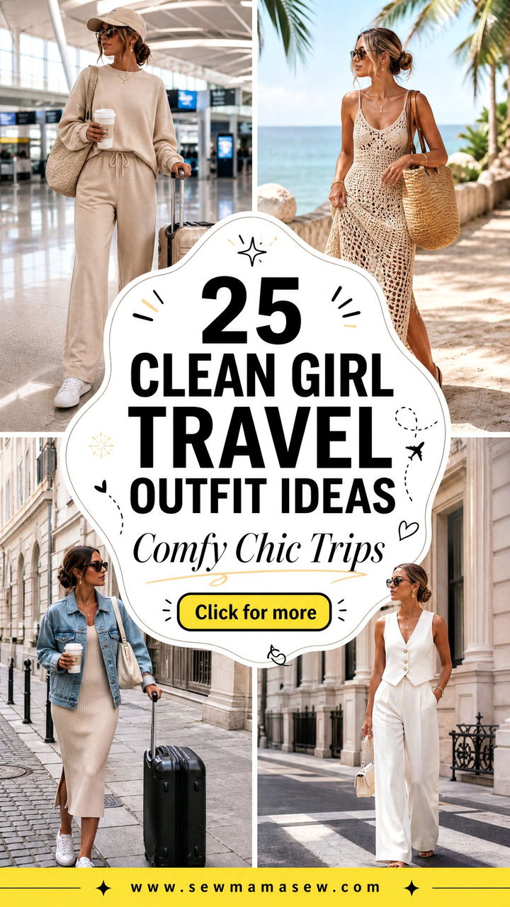 25 Clean Girl Travel Outfit Ideas for Comfy Chic Trips - 25 Clean Girl Travel Outfit Ideas for Comfy Chic Trips