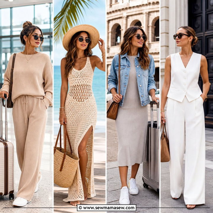 25 Clean Girl Travel Outfit Ideas for Comfy Chic Trips