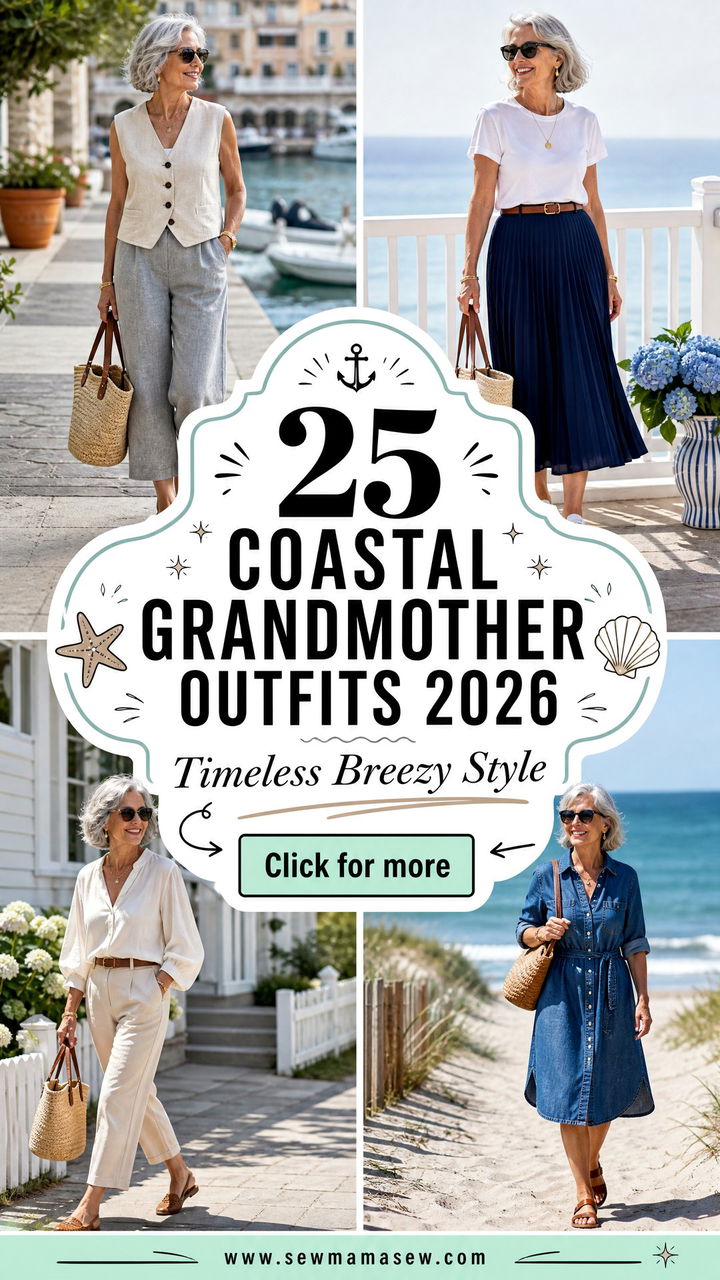 25 Coastal Grandmother Outfits 2026 for Timeless Style - 25 Coastal Grandmother Outfits 2026 for Timeless Style
