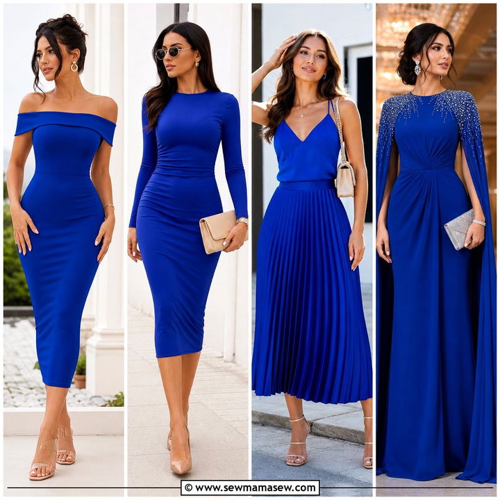 25 Cobalt Wedding Guest Dress Outfit Ideas That Pop Beautifully