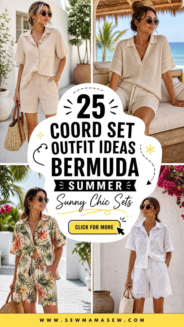 25 Coord set outfit ideas Bermuda summer Chic Looks For Sunny Trips - 25 Coord set outfit ideas Bermuda summer: Chic Looks For Sunny Trips