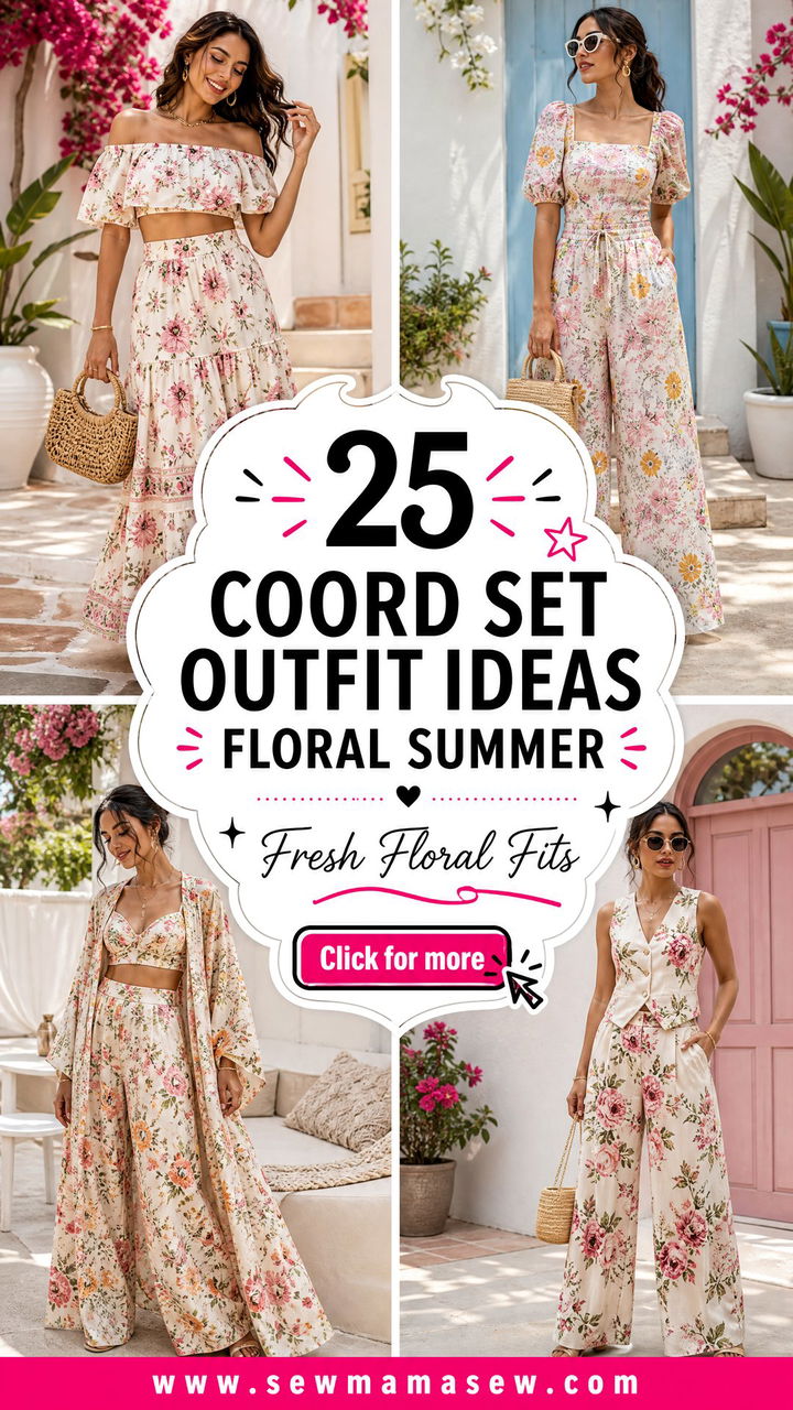 25 Coord set outfit ideas floral summer Fresh Looks To Try - 25 Coord set outfit ideas floral summer: Fresh Looks To Try