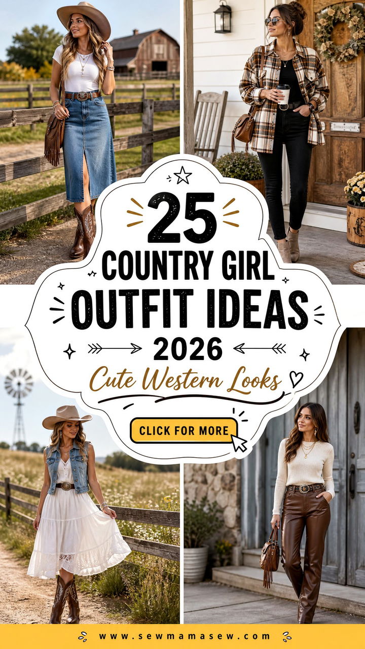 25 Country girl outfit ideas 2026 Cute Western Looks - 25 Country girl outfit ideas 2026: Cute Western Looks