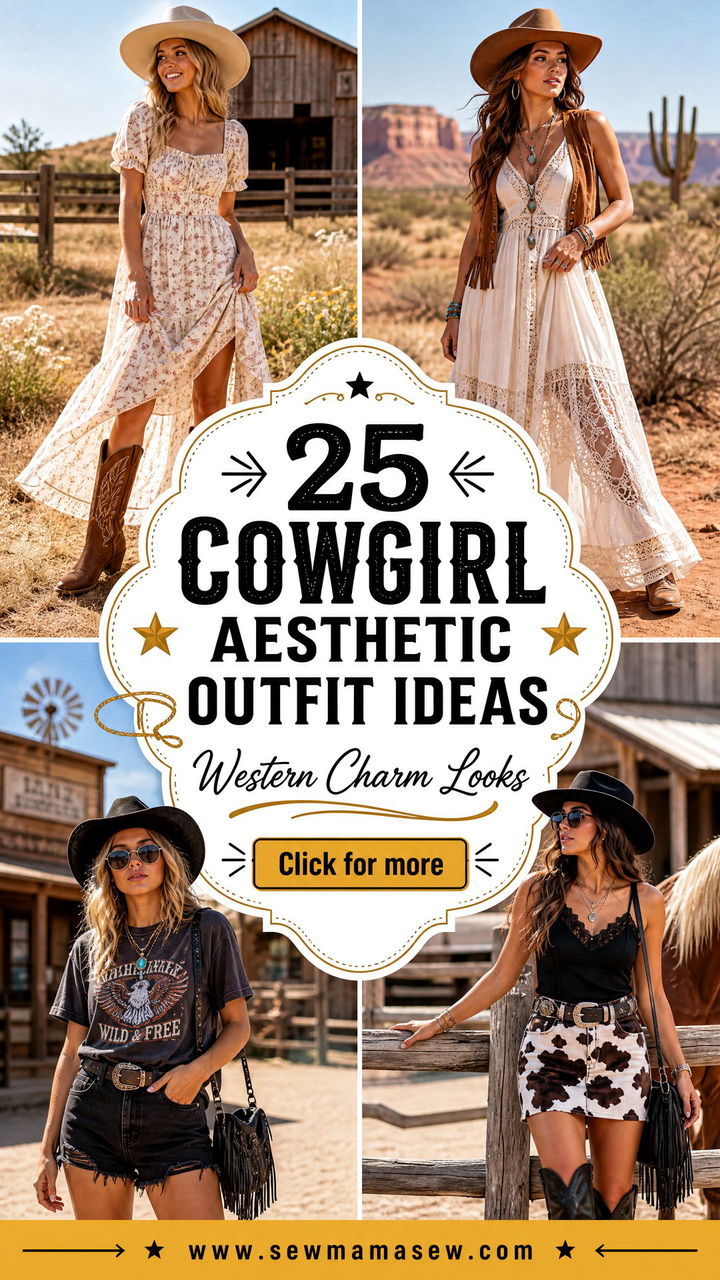25 Cowgirl Aesthetic Outfit Ideas for Western Charm - 25 Cowgirl Aesthetic Outfit Ideas for Western Charm