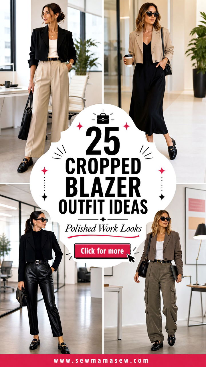 25 Cropped Blazer Outfit Ideas With Loafers for Work - 25 Cropped Blazer Outfit Ideas With Loafers for Work