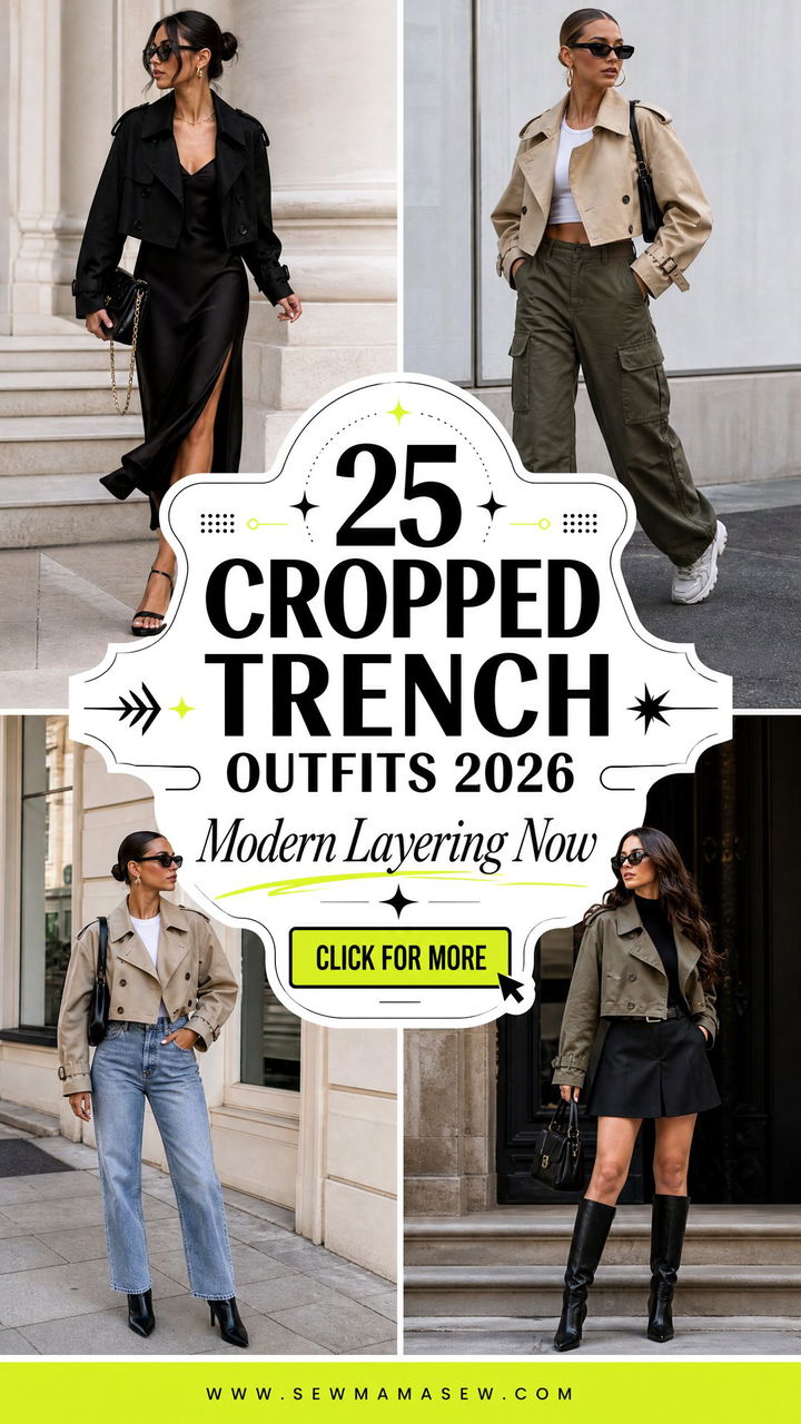 25 Cropped Trench Outfits 2026 for Modern Layering - 25 Cropped Trench Outfits 2026 for Modern Layering