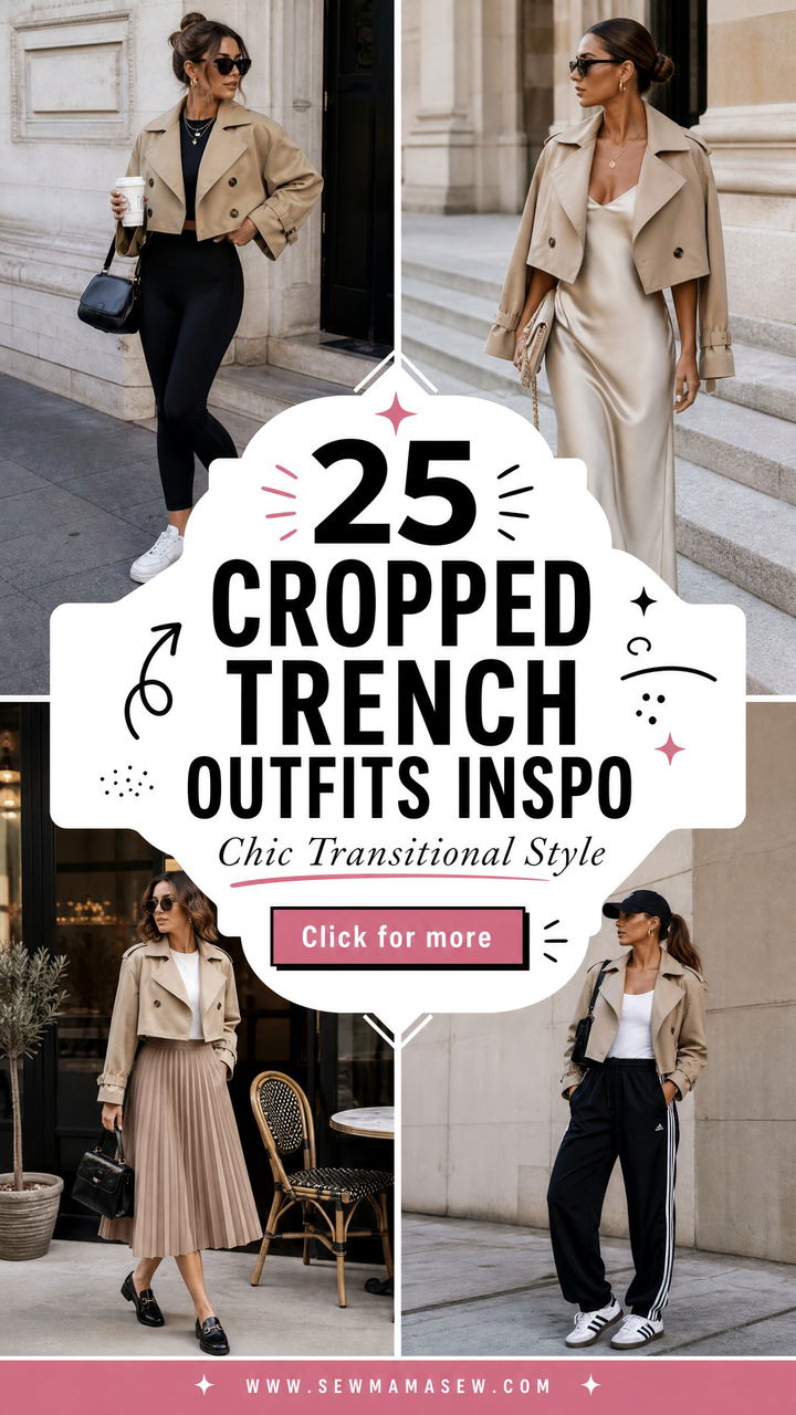 25 Cropped Trench Outfits Inspo for Chic Transitional Style - 25 Cropped Trench Outfits Inspo for Chic Transitional Style