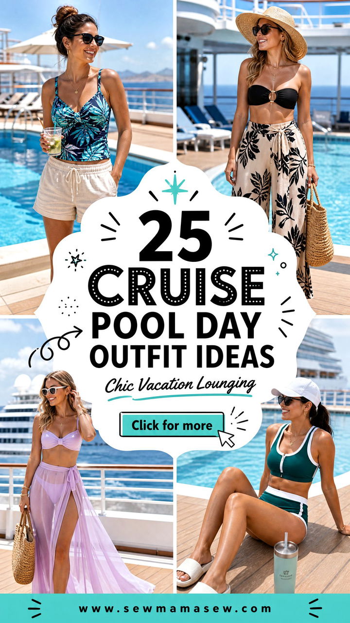 25 Cruise Pool Day Outfit Ideas for Chic Vacation Lounging - 25 Cruise Pool Day Outfit Ideas for Chic Vacation Lounging