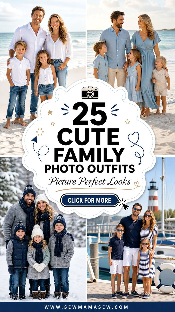 25 Cute Family Photo Outfits for Picture-Perfect Moments - 25 Cute Family Photo Outfits for Picture-Perfect Moments