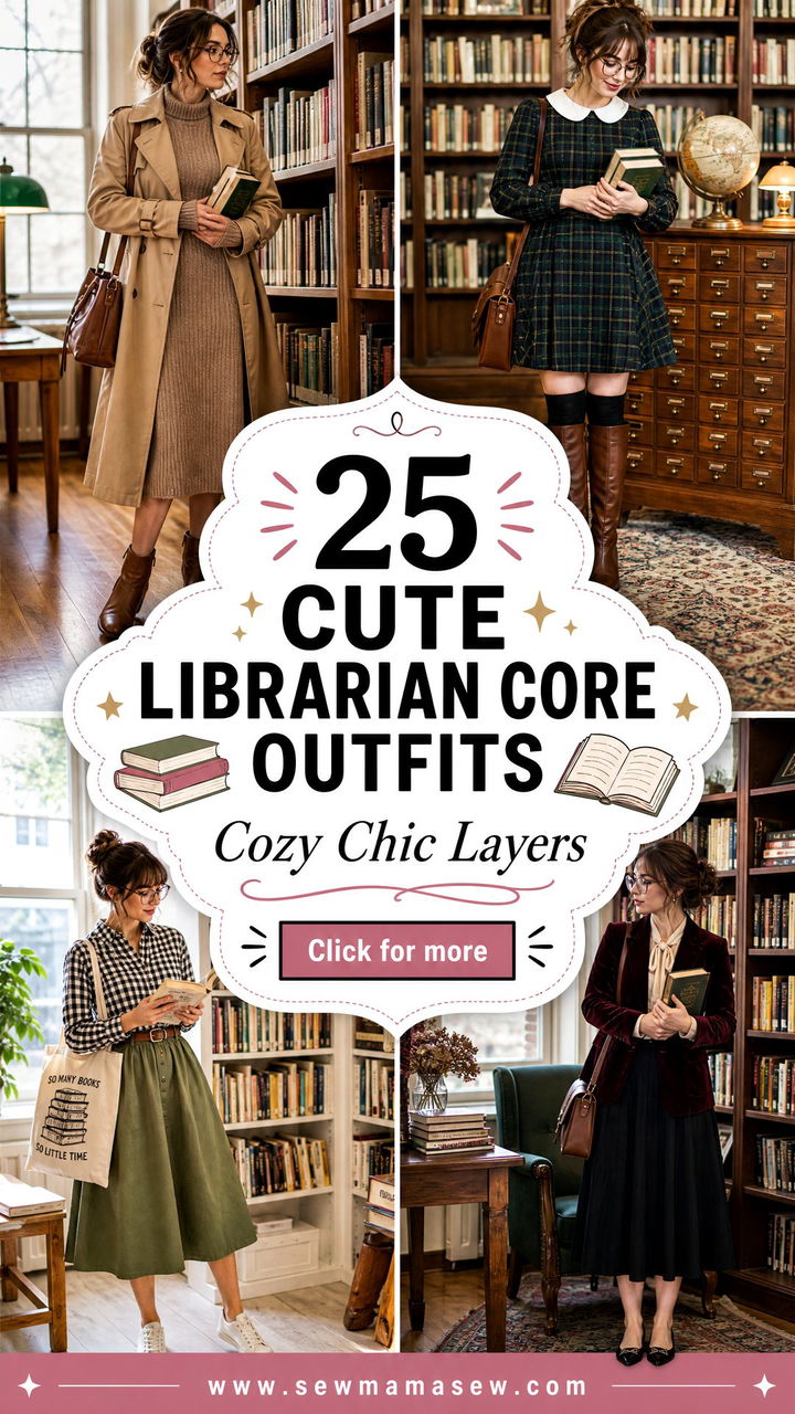 25 Cute Librarian Core Outfits for Cozy Chic Style This Fall - 25 Cute Librarian Core Outfits for Cozy Chic Style This Fall