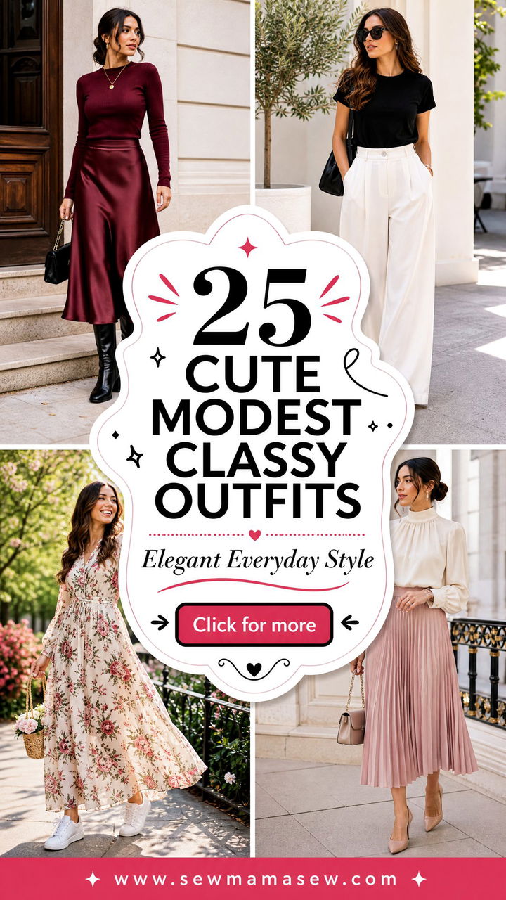 25 Cute Modest Classy Outfits for Elegant Everyday Style - 25 Cute Modest Classy Outfits for Elegant Everyday Style