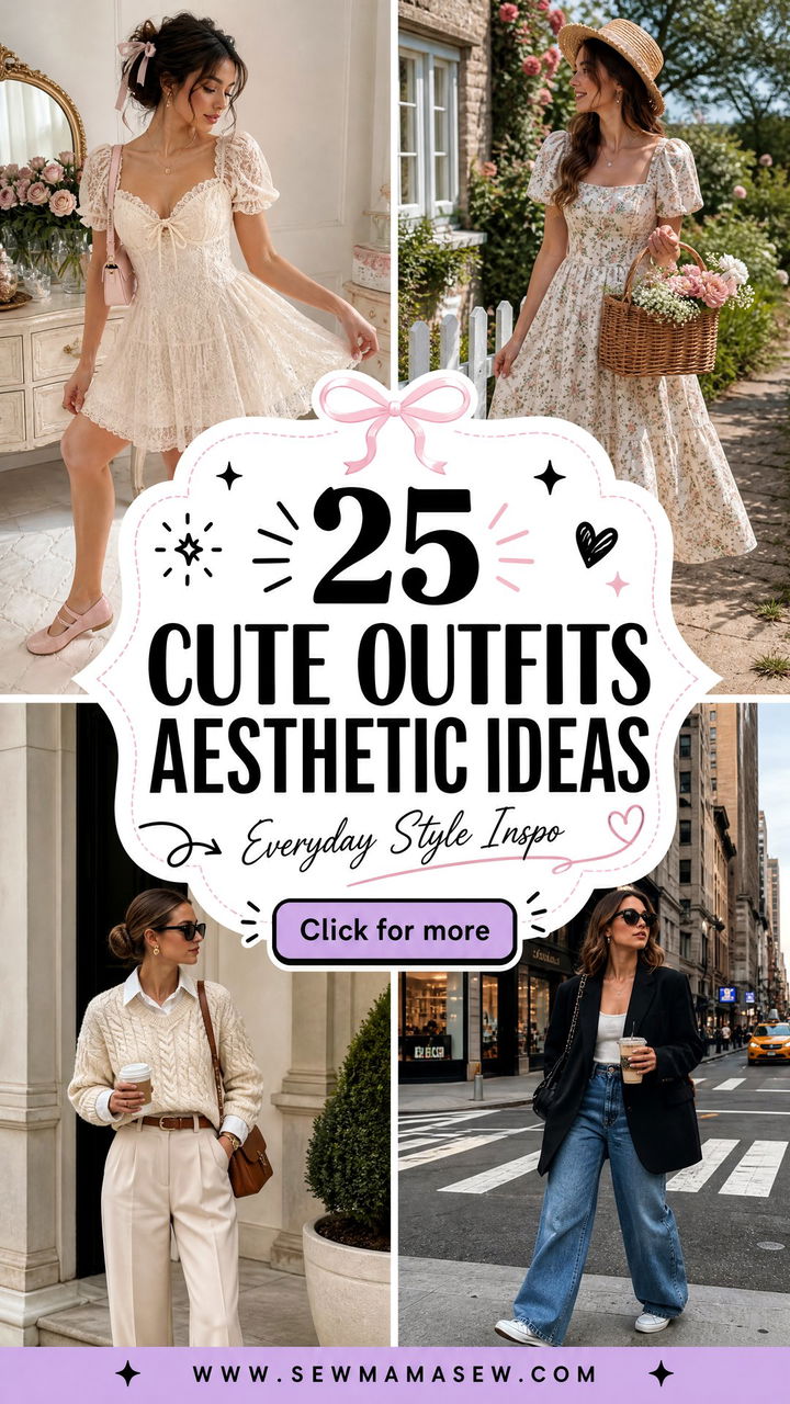 25 Cute Outfits Aesthetic Ideas for Effortless Everyday Style - 25 Cute Outfits Aesthetic Ideas for Effortless Everyday Style