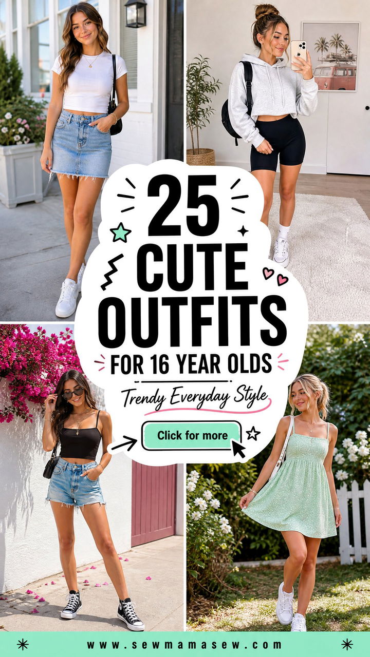25 Cute Outfits for 16 Year Olds With Trendy Everyday Style - 25 Cute Outfits for 16 Year Olds With Trendy Everyday Style