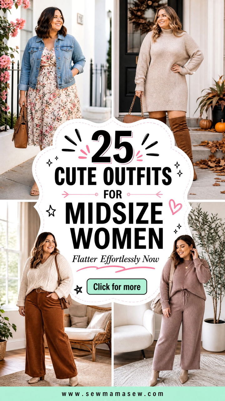 25 Cute Outfits for Midsize Women That Flatter Effortlessly - 25 Cute Outfits for Midsize Women That Flatter Effortlessly