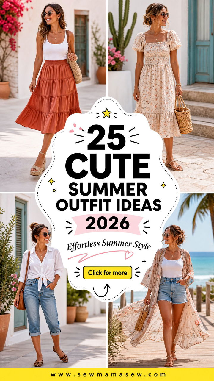25 Cute summer outfit ideas 2026 For Effortless Style - 25 Cute summer outfit ideas 2026 For Effortless Style