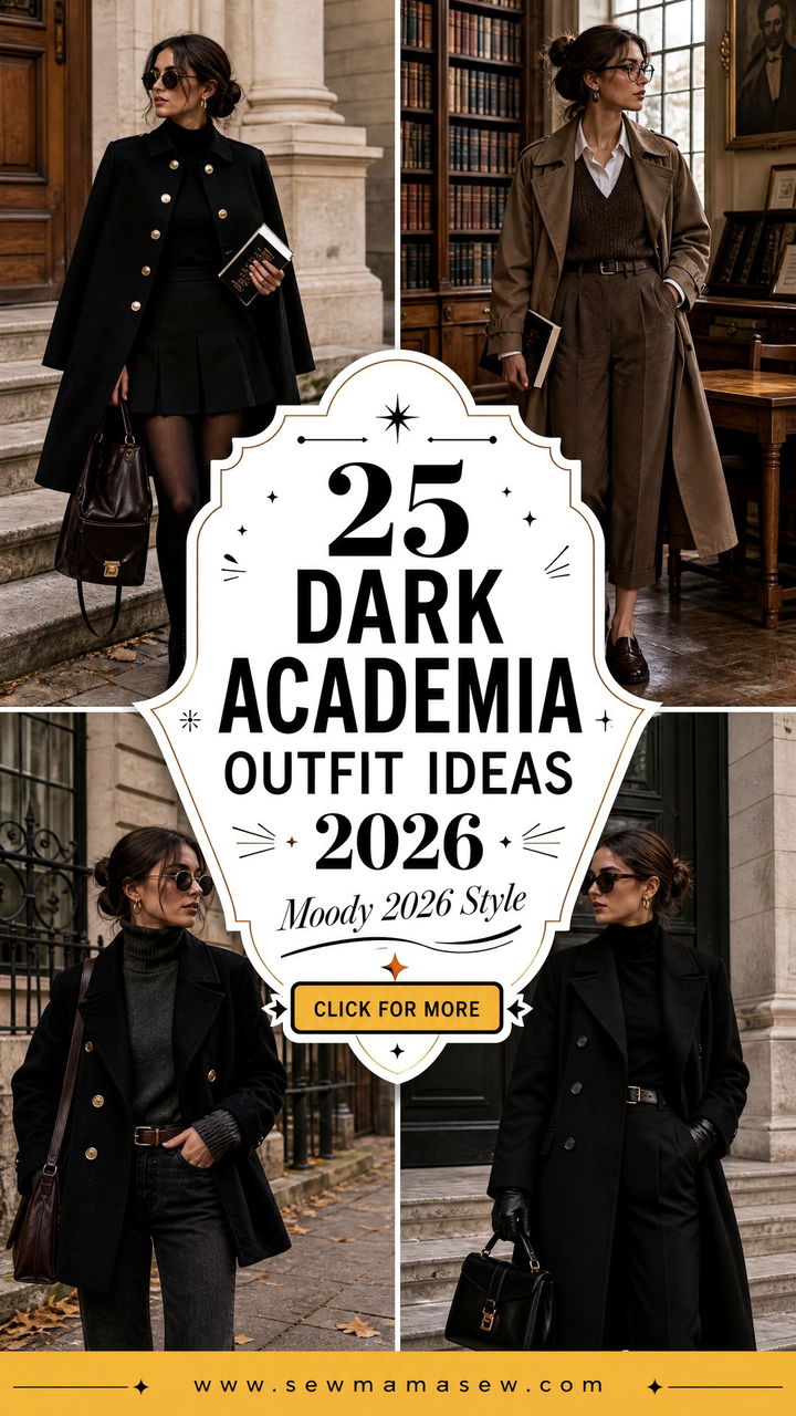 25 Dark academia outfit ideas 2026 For Moody Style - 25 Dark academia outfit ideas 2026 For Moody Style