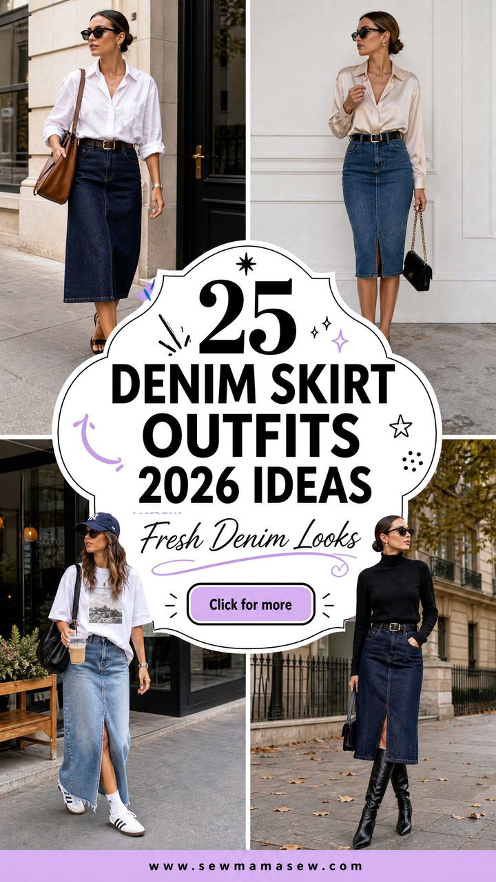 25 Denim Skirt Outfits 2026 Fresh Looks to Try First - 25 Denim Skirt Outfits 2026: Fresh Looks to Try First