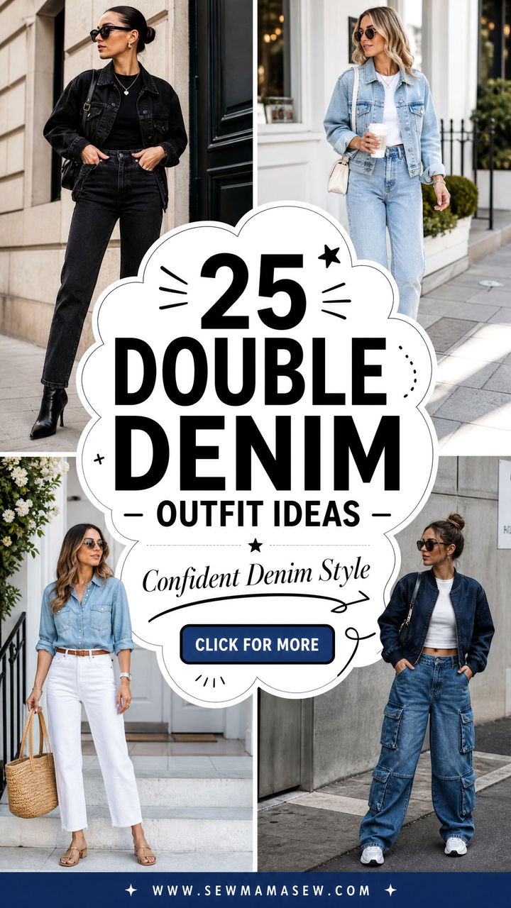 25 Double Denim Outfit Ideas Plus Size For Confident Style - 25 Double Denim Outfit Ideas Plus Size For Confident Style