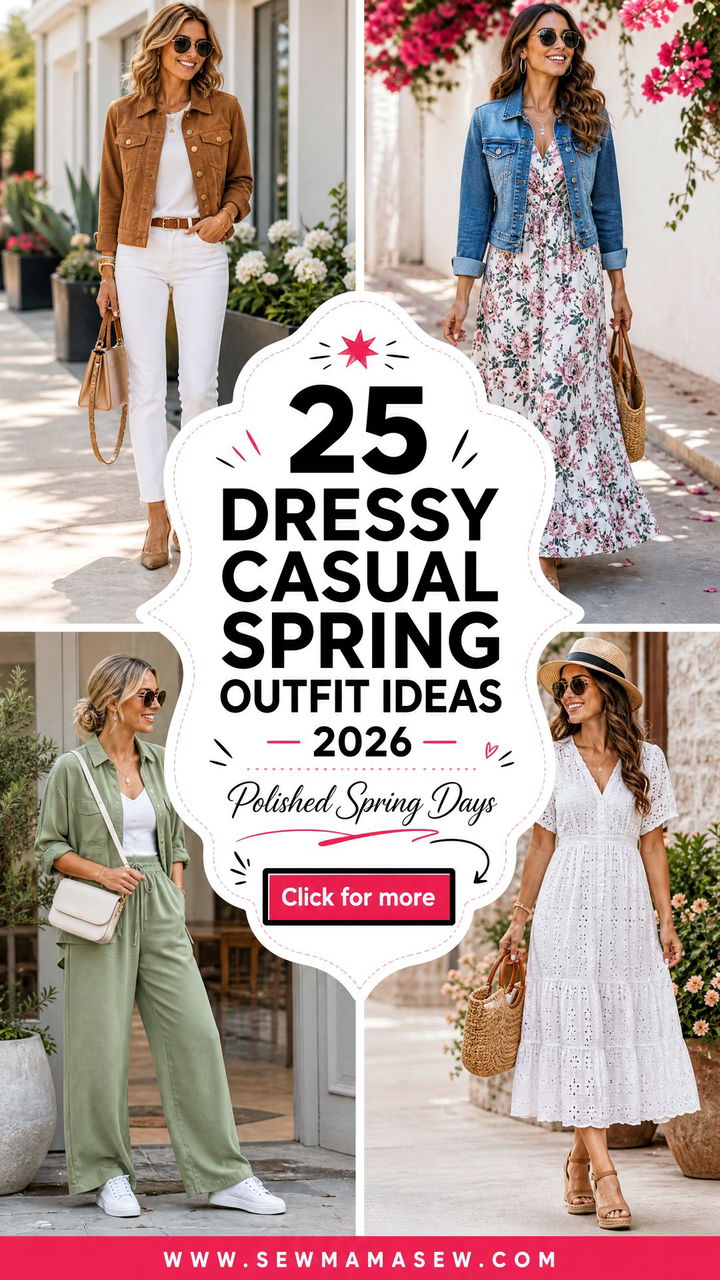 25 Dressy casual spring outfit ideas 2026 for Polished Days - 25 Dressy casual spring outfit ideas 2026 for Polished Days