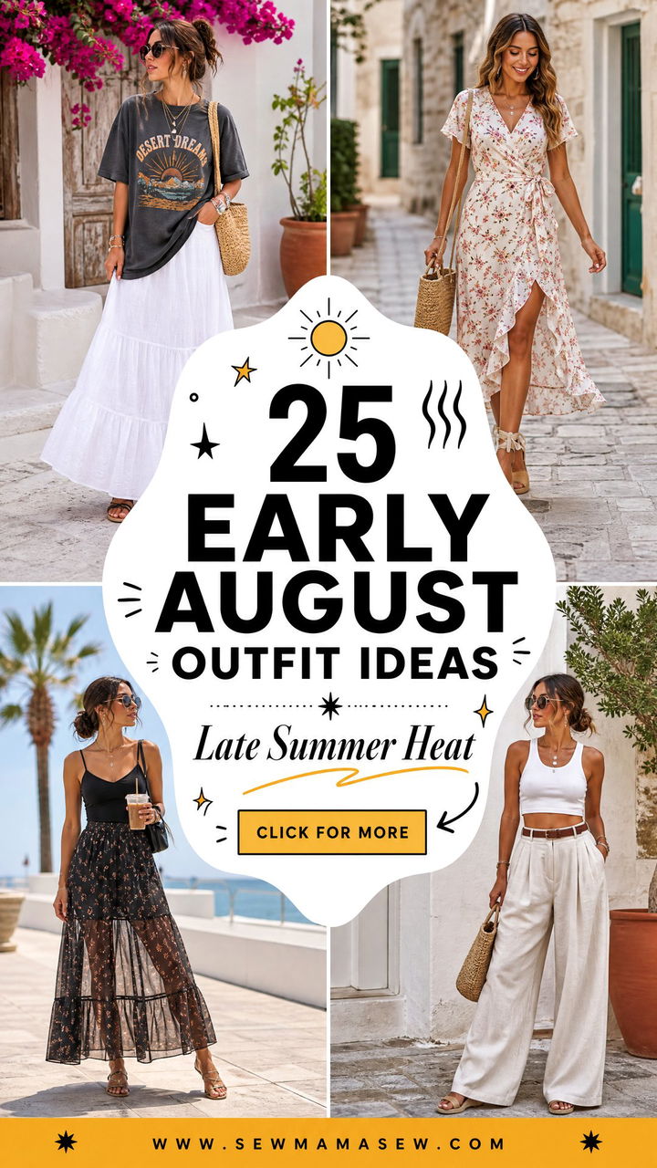 25 Early August Outfit Ideas for Late-Summer Heat Waves - 25 Early August Outfit Ideas for Late-Summer Heat Waves