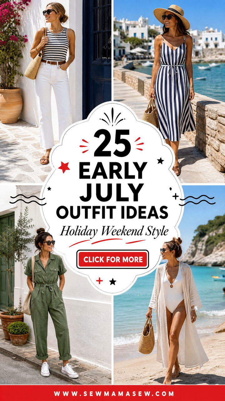 25 Early July Outfit Ideas for Holiday Weekend Style Now - 25 Early July Outfit Ideas for Holiday Weekend Style Now