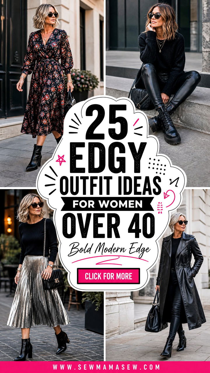 25 Edgy Outfit Ideas for Women Over 40 That Feel Bold - 25 Edgy Outfit Ideas for Women Over 40 That Feel Bold