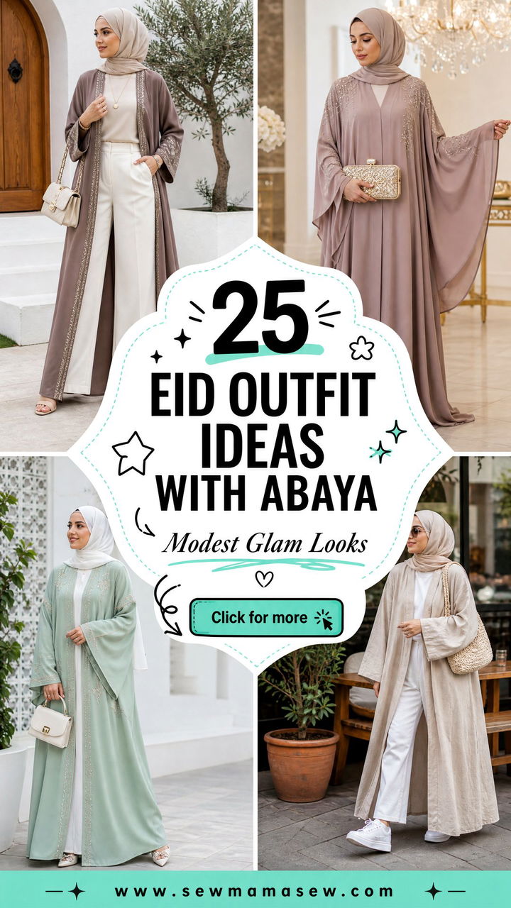25 Eid Outfit Ideas With Abaya for Modest Glam Looks Now - 25 Eid Outfit Ideas With Abaya for Modest Glam Looks Now