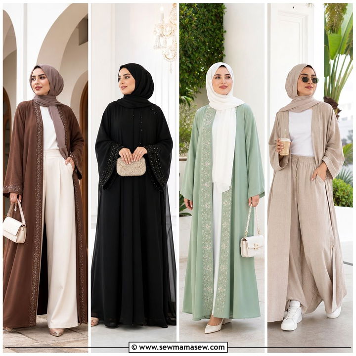 25 Eid Outfit Ideas With Abaya for Modest Glam Looks Now