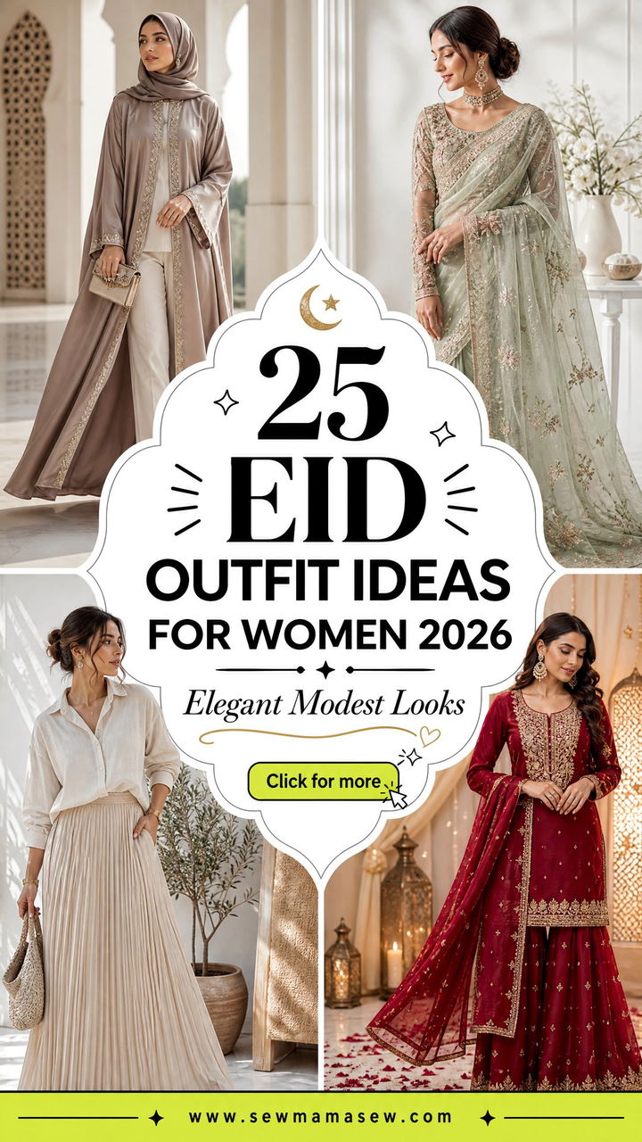25 Eid outfit ideas for women 2026 Elegant Modest Looks - 25 Eid outfit ideas for women 2026: Elegant Modest Looks