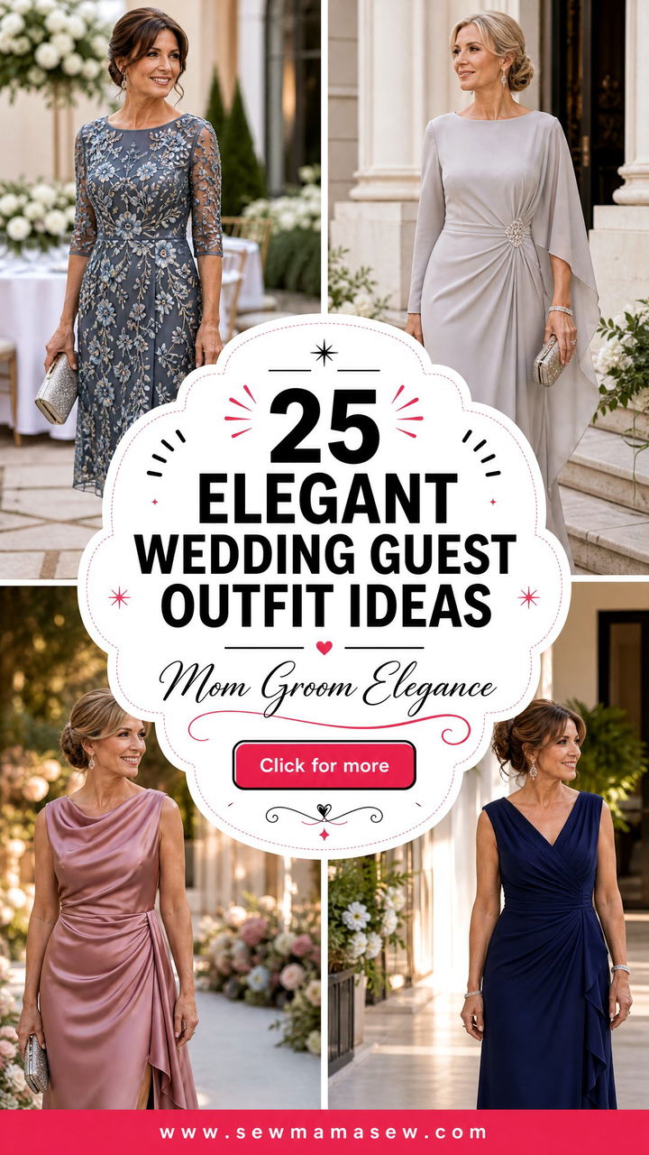 25 Elegant Wedding Guest Outfit Ideas For Mom Of The Groom - 25 Elegant Wedding Guest Outfit Ideas For Mom Of The Groom