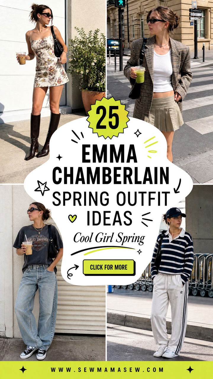 25 Emma Chamberlain Spring Outfit Ideas for Cool Girls - 25 Emma Chamberlain Spring Outfit Ideas for Cool Girls