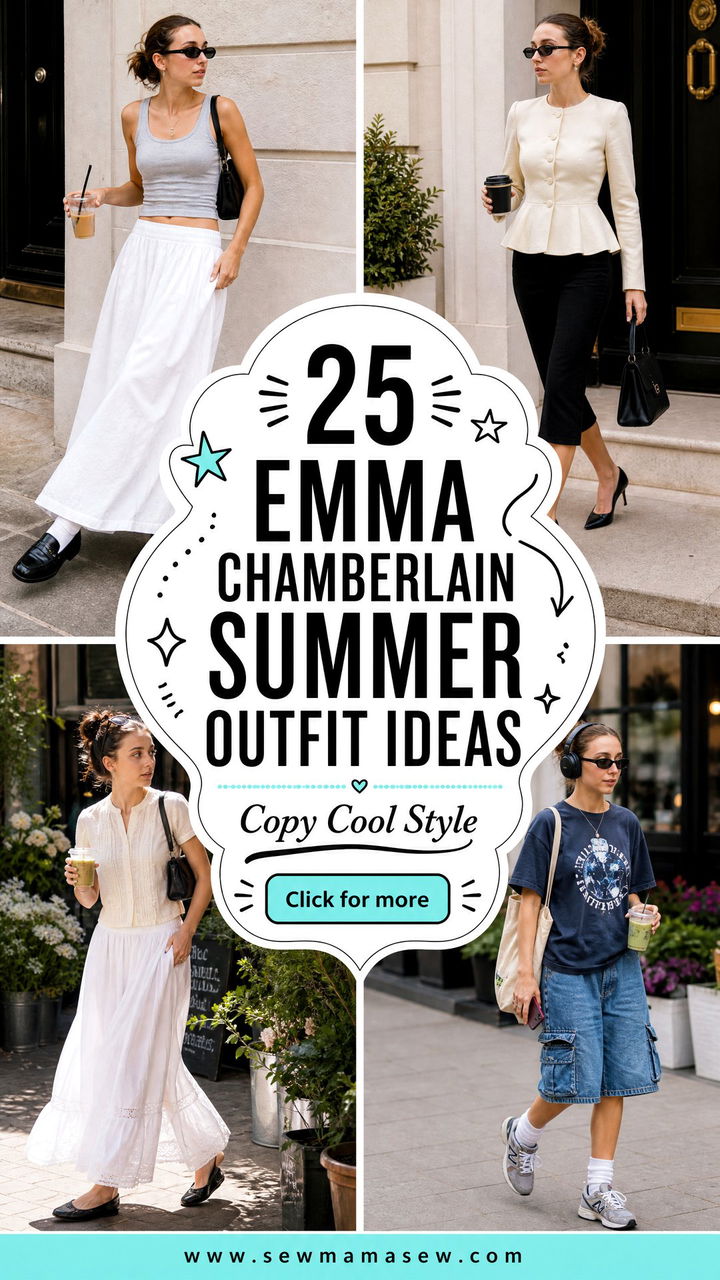 25 Emma Chamberlain Summer Outfit Ideas to Copy Now - 25 Emma Chamberlain Summer Outfit Ideas to Copy Now