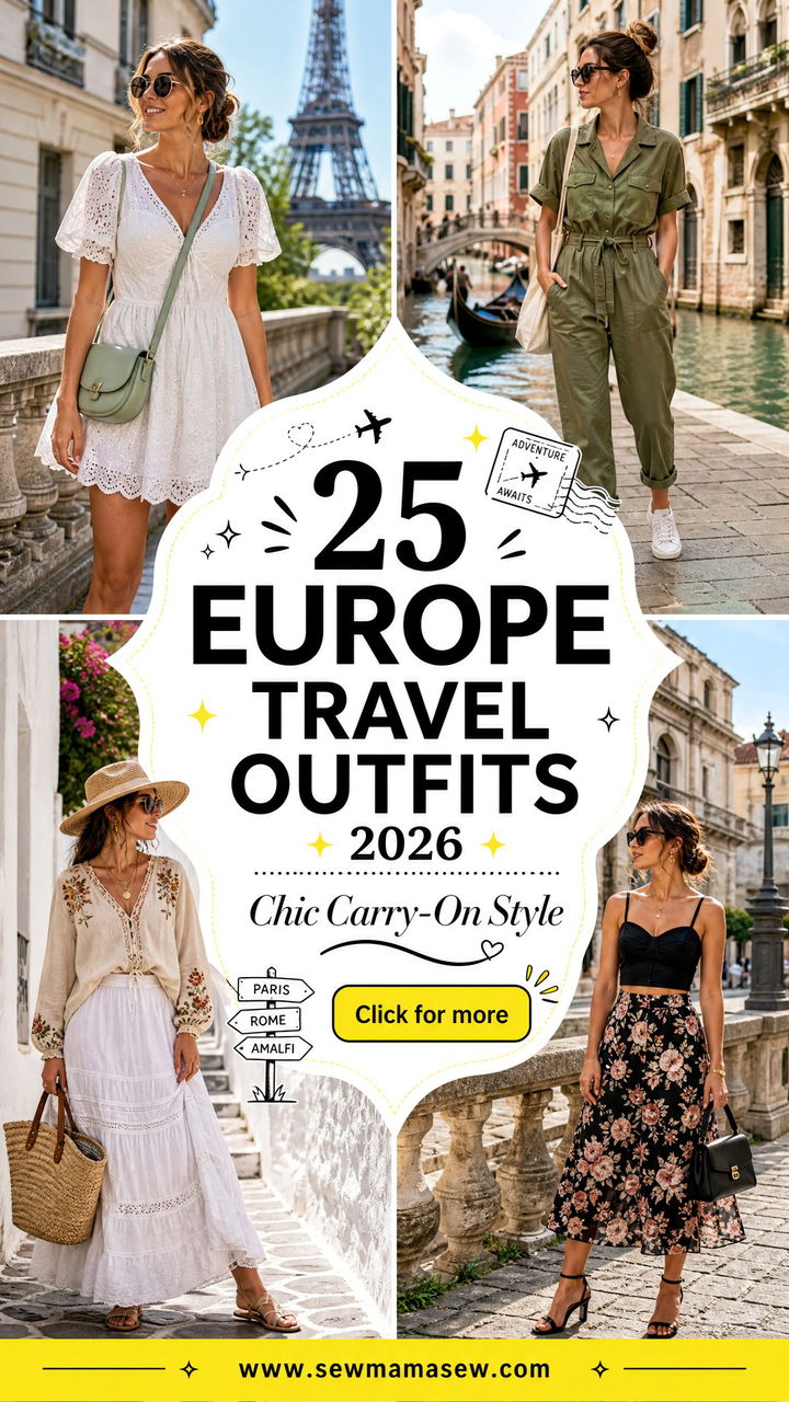25 Europe Travel Outfits 2026 for Chic Carry-On Style - 25 Europe Travel Outfits 2026 for Chic Carry-On Style